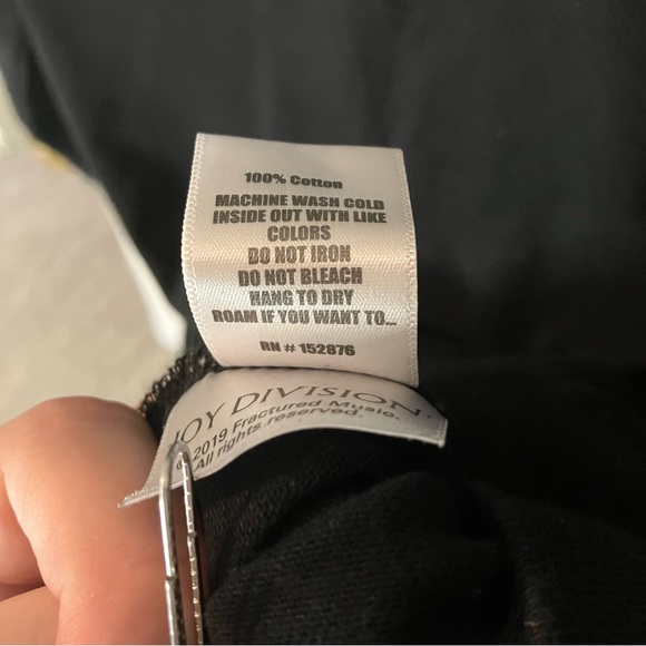 Pleasures x Joy Division Lost Control black crewneck sweatshirt, size small - Picture 9 of 13